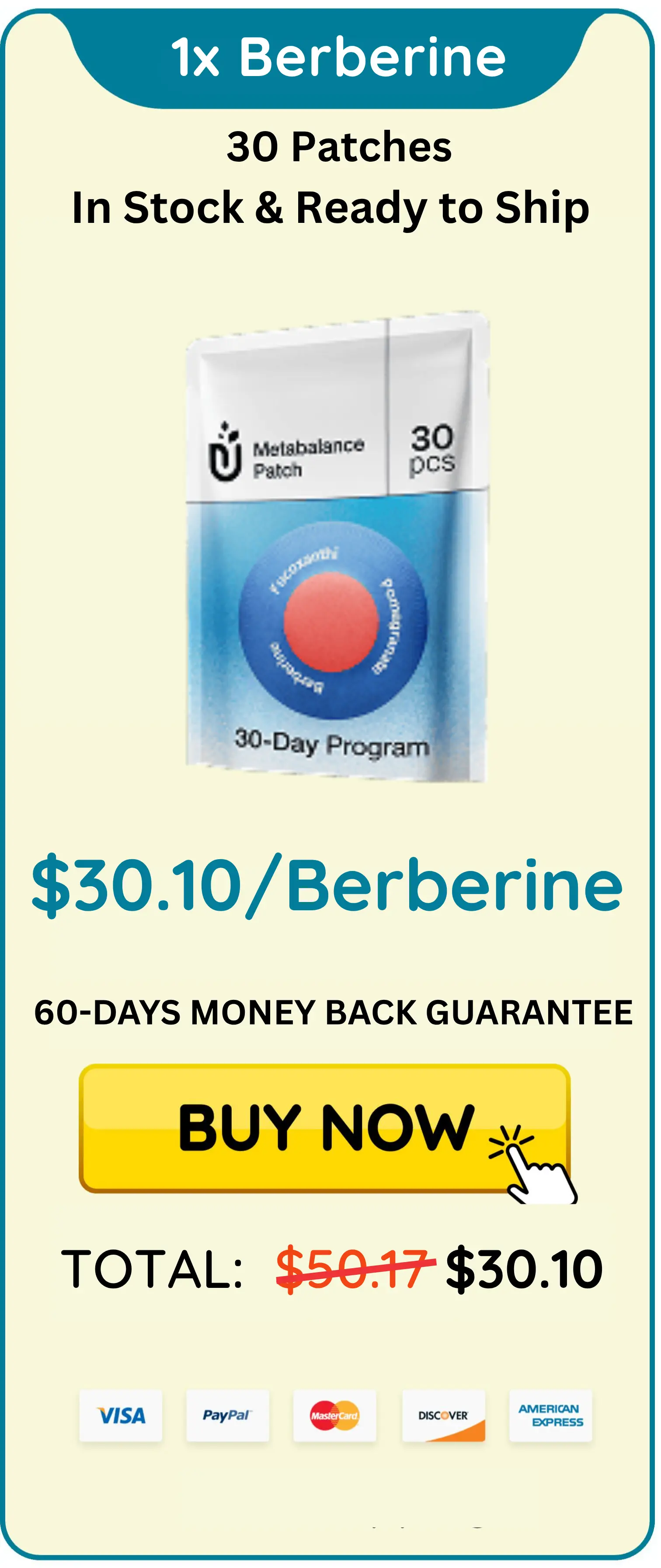 purisaki berberine patches 1 unit