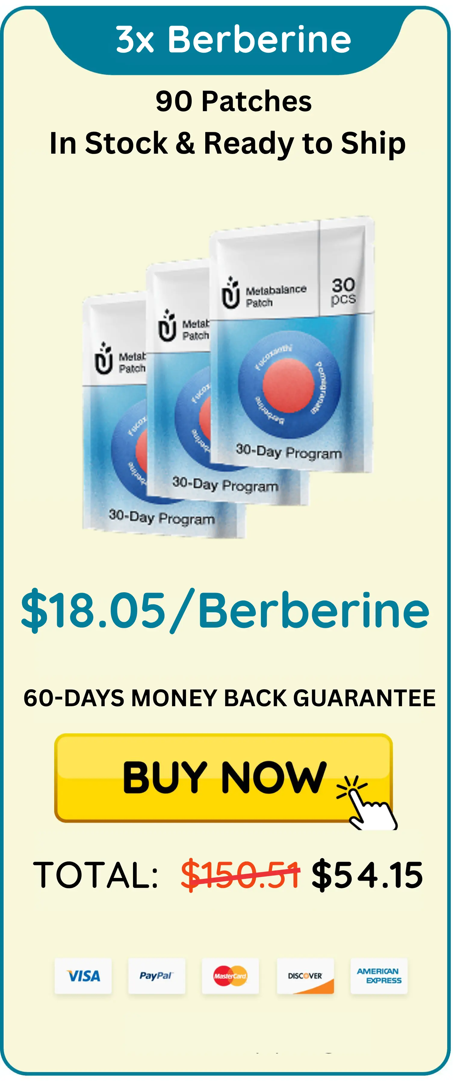 purisaki berberine patches 3 unit